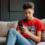 식이장애와 사회적 요인 - **Prompt:** A young adult, around early 20s, with a thoughtful expression, dressed in a comfortable ...