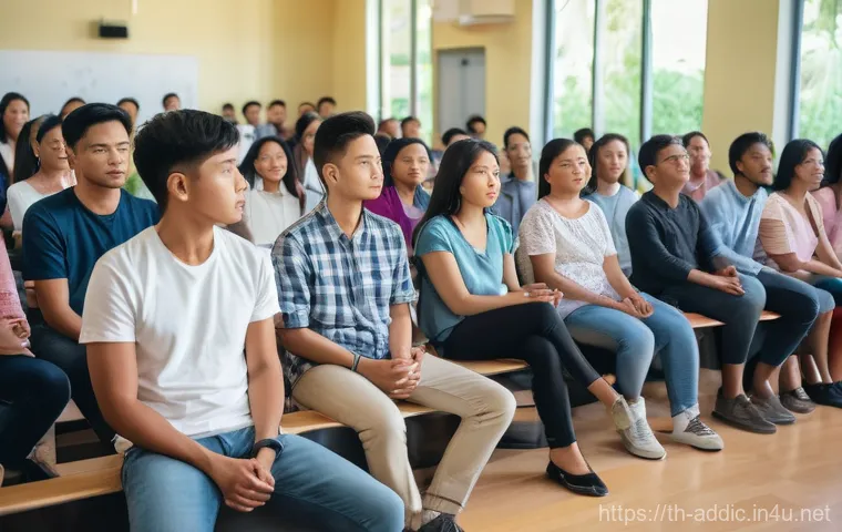 마약 중독 치료의 최신 트렌드 - **Prompt 1: Understanding Addiction as a Disease**
    "A diverse group of adults and young adults (...