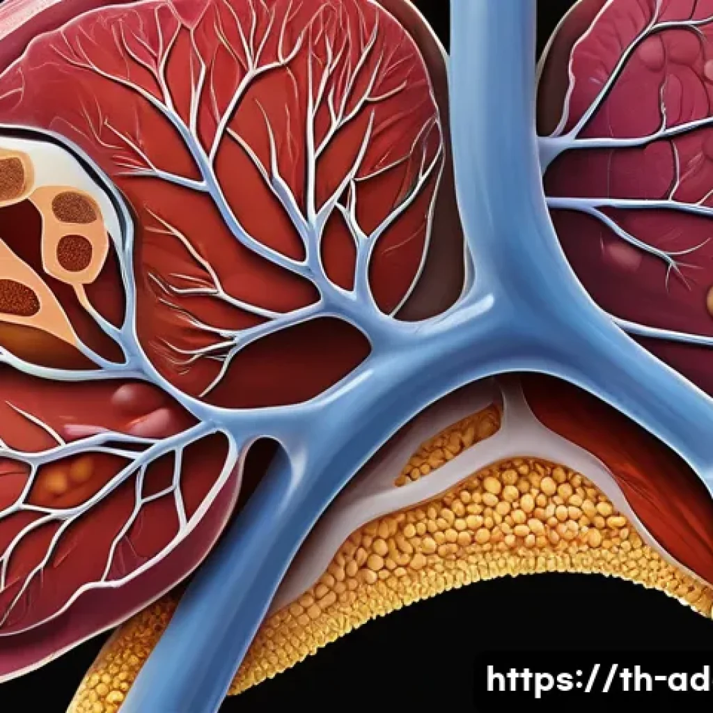 알콜중독과 간 질환 - A detailed medical illustration of a human liver showing progressive damage from chronic alcohol con...